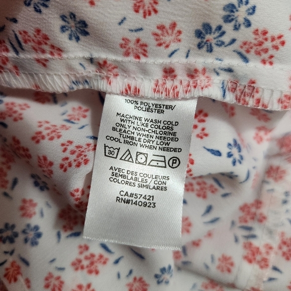 Loft floral ruffle tank top - Picture 6 of 6